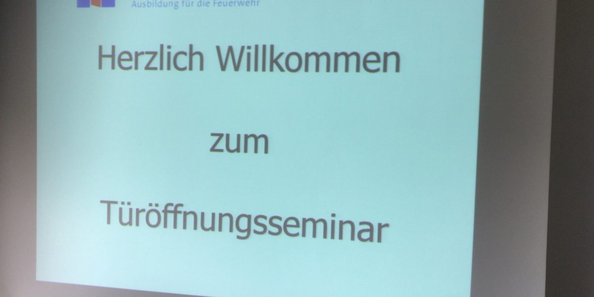 Übung Seminar Türöffnung